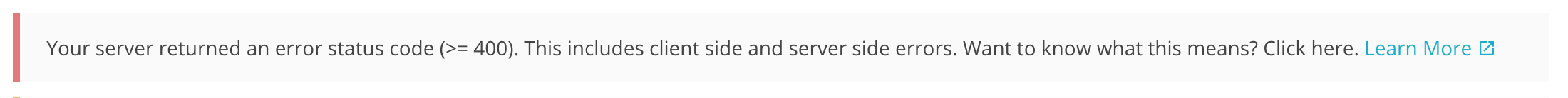 Error Status Code Universal Links