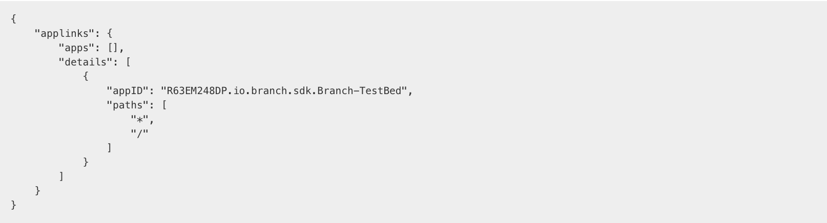 Apple-app-site-association file