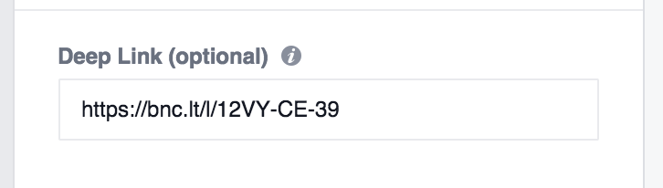 Deep Link Facebook Ads