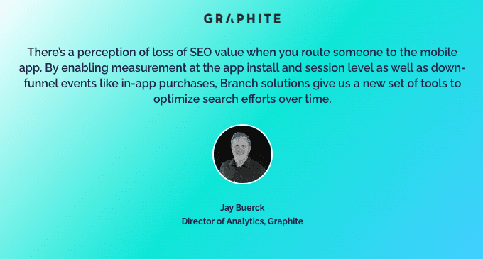 Visual illustration of a testimonial from Jay Buerck of Graphite